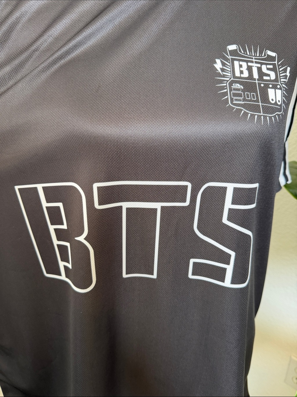 BTS RM Black Sleeveless Jersey + Clear Photo Card Lanyard - Picture 4 of 14